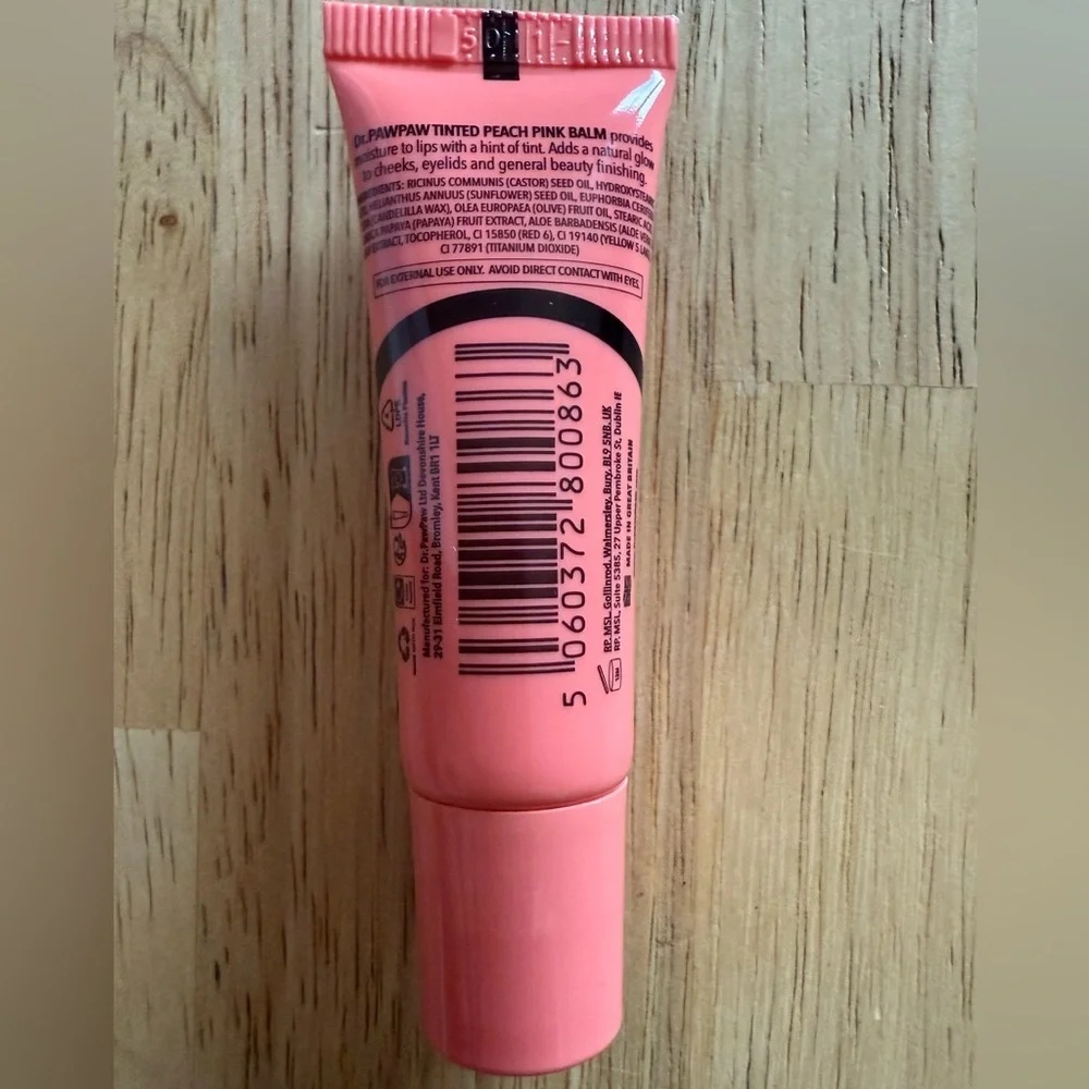 💙 4/$20 DR. PAW PAW Tinted Lip Balm in Peach Pink